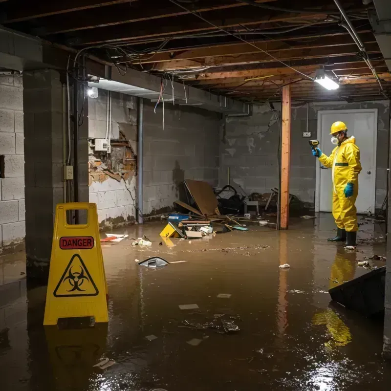 Flooded Basement Electrical Hazard in Kissee Mills, MO Property